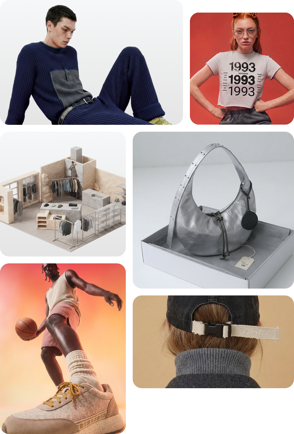 Fashion design inspiration collage